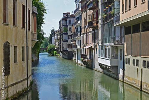 Quadro em tela Padova, il fiume Piovego e Bacchiglione - Veneto