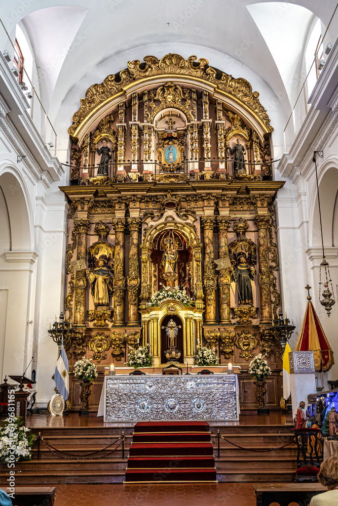 Interior of the basilica Nuestra Senora del Pilar, Our Lady of Pilar Basilica