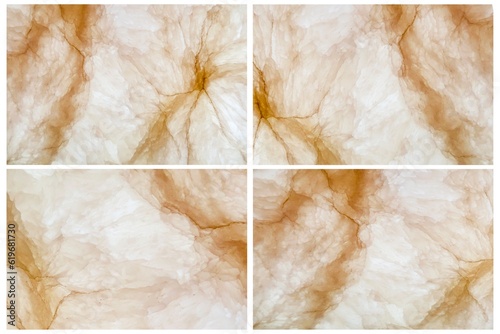 Set of pattern of nature alabaster stone for wall. Interior concept.