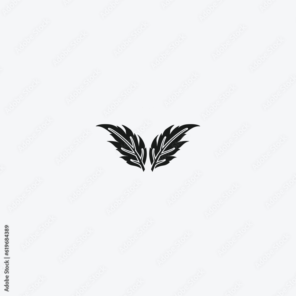 Leaf logo vector graphic sign symbol