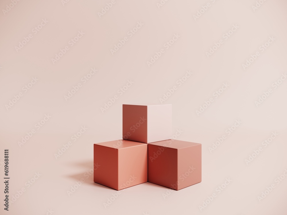 Pastel beige objects, geometric shapes in an abstract composition - 3d render. Background with podium, display, showcase for advertising and product presentation. Template for graphic design. Pastel beige objects, geometric shapes in an abstract composition - 3d render. Background with podium, display, showcase for advertising and product presentation. Template for graphic design.