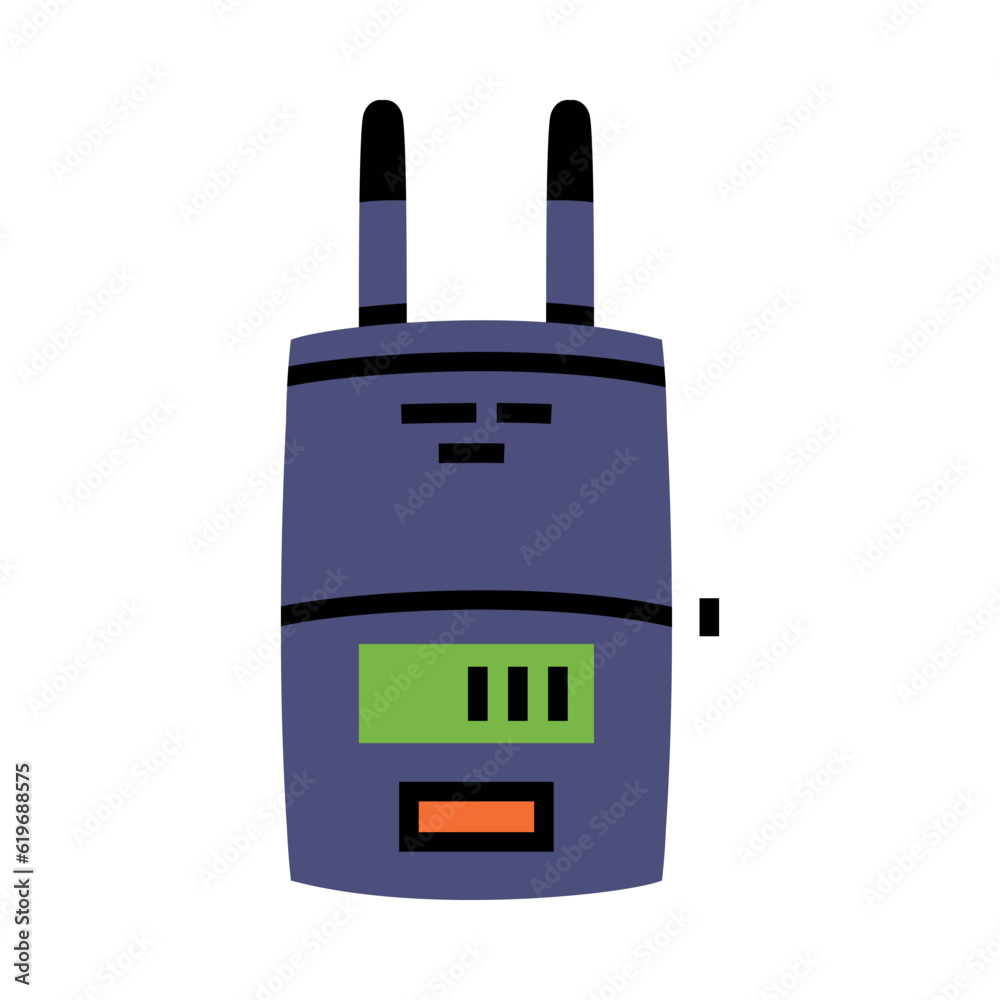 Obraz premium Battery Charger and Recharger as Device Storing Energy Vector Illustration