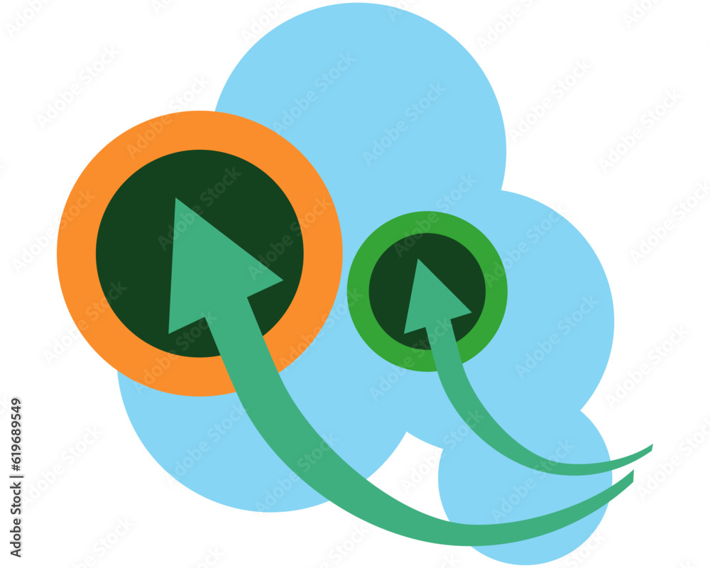 setting business objectives, business concepts for the construction sector, shown in flat vector design. setting business objectives, business concepts for the construction sector, shown in flat vector design.