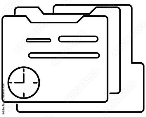 commercial folder ,business concepts for the construction sector that feature flat designs and line art icons.