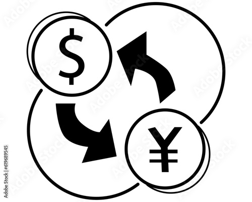 currency conversion ,business concepts for the construction sector that feature flat designs and line art icons.