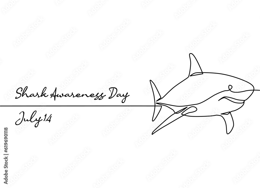 line art of shark awareness day good for shark awareness day celebrate. line art. illustration. line art of shark awareness day good for shark awareness day celebrate. line art. illustration.