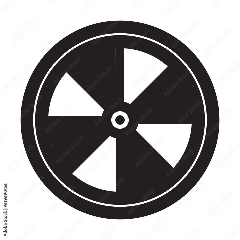 wheel icon logo vector design