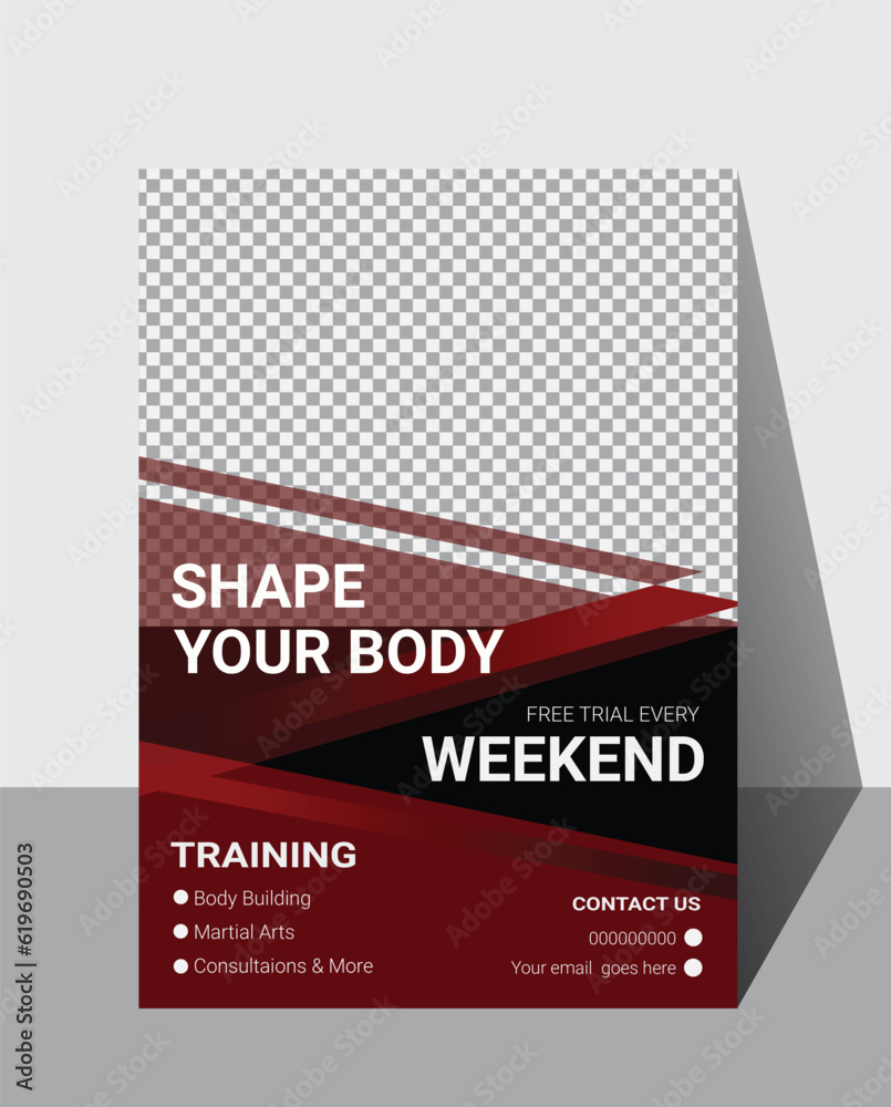 Fototapeta premium Fitness Flyer design 