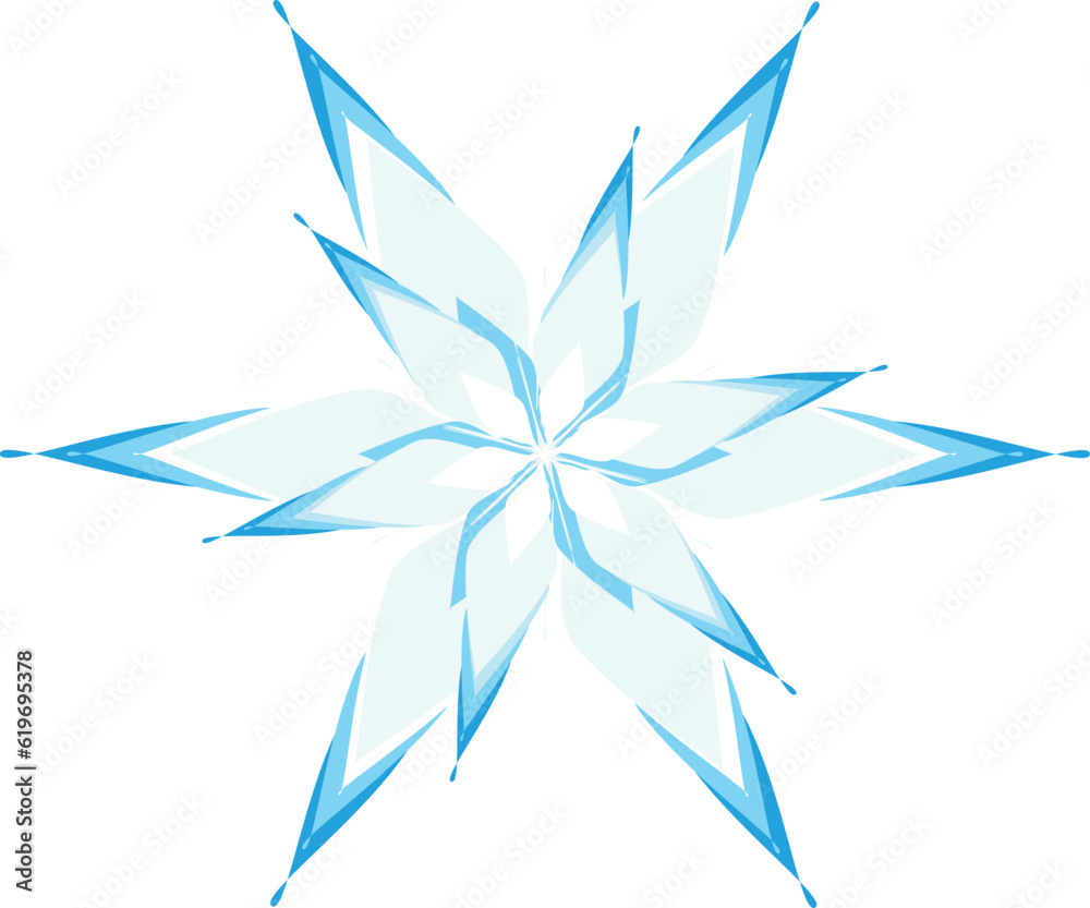 Obraz premium abstract blue flower