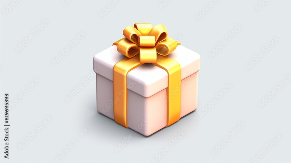 gift box with ribbon, gift icon, generative ai gift box with ribbon, gift icon, generative ai