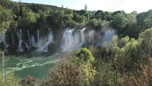 Kravica waterfall on Trebizat river in Bosnia and Herzegovina photo