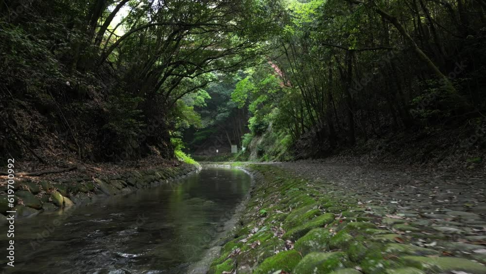鮎返りの滝　ドローン空撮