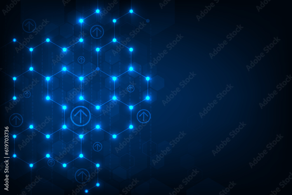 Vector abstract set hexagon shape with arrow icon Illustration graphics background. Vector abstract set hexagon shape with arrow icon Illustration graphics background.