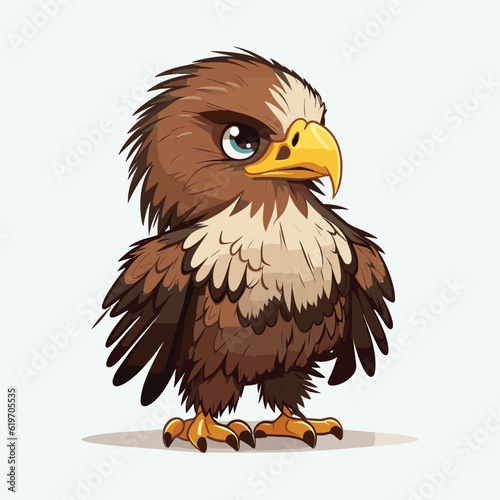 vector cute eagle cartoon style © Syamsudin