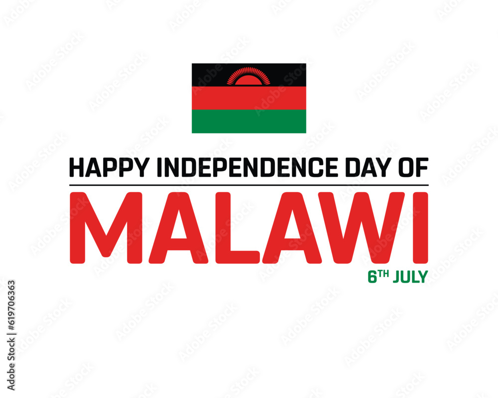 Happy Independence Day of Malawi, Independence Day of Malawi, Malawi, Flag of Malawi, 6 July, National Day, Independence day