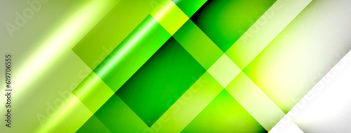 Light and shadow squares and lines abstract background