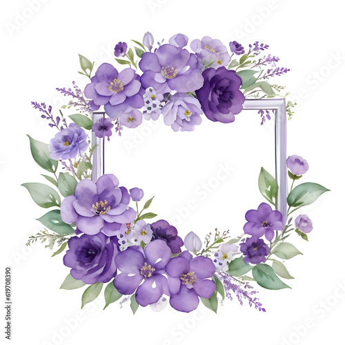 lilac flowers border