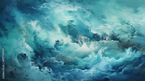 Aquamarine Color Wave, HD, Background Wallpaper, Desktop Wallpaper
