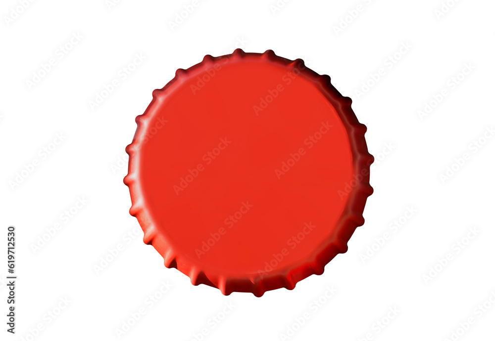 red beer bottle isolated