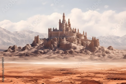 a palace in the desert