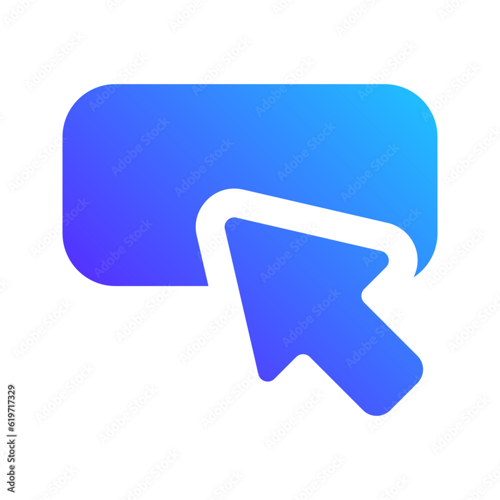 call to action gradient icon