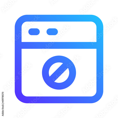 ad block gradient icon