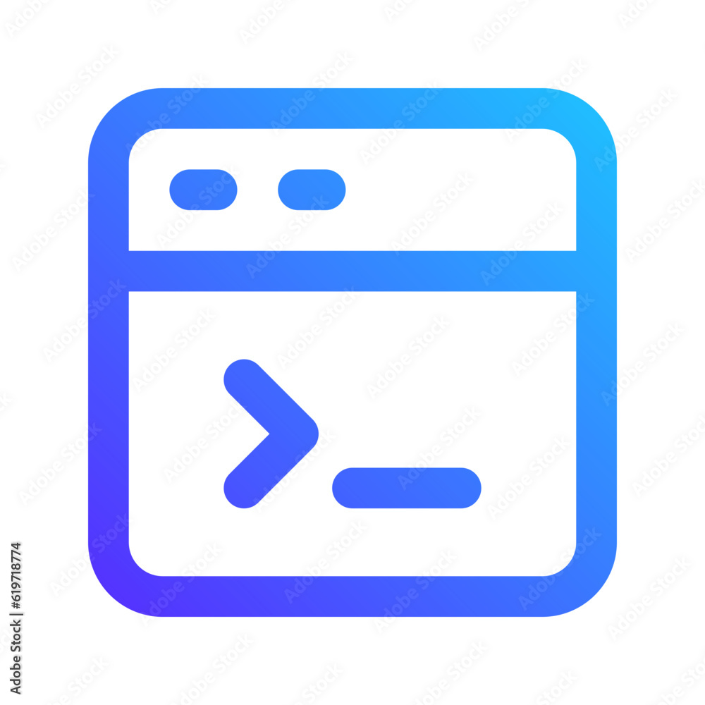 terminal gradient icon