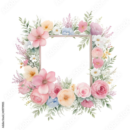 framework for photo or congratulation