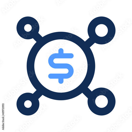 affiliate outline color icon