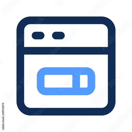 search engine outline color icon