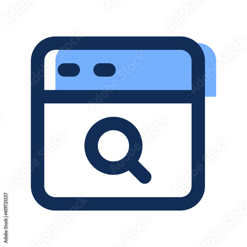 search engine filled line icon