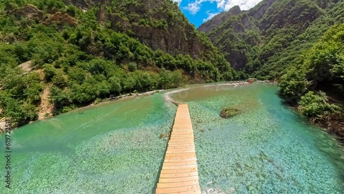 Schilderij op canvas Valbona Valley and Shala River destinations in Albania are highly favored among outdoor enthusiasts, offering a plethora of activities such as hiking, camping, and rafting
