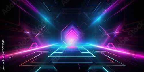 Technology and digital abstract background