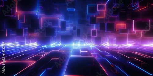 Technology and digital abstract background
