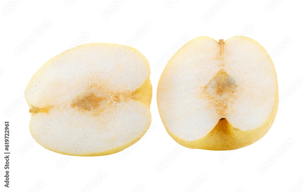 Many yellow-skinned pear fruit are on the market.transparent png
