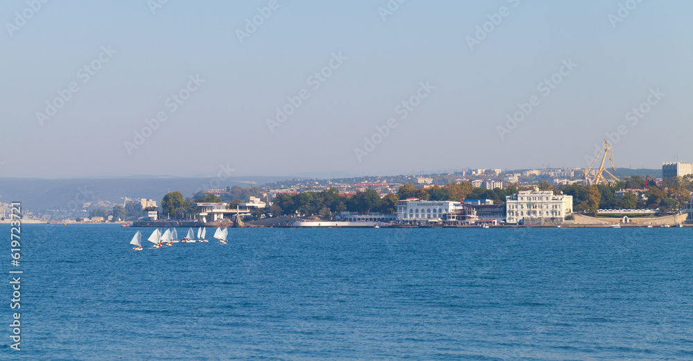 Sevastopol bay on a summer sunny day