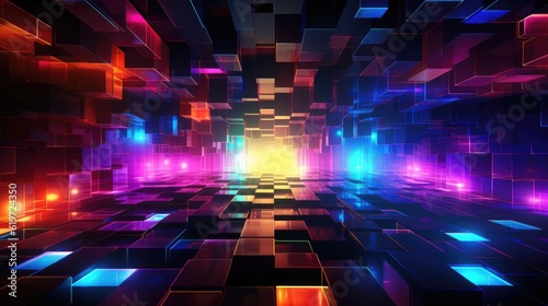 Technology and digital abstract background