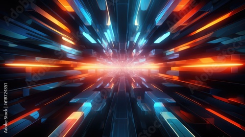 Technology and digital abstract background