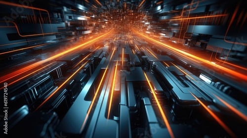 Technology and digital abstract background