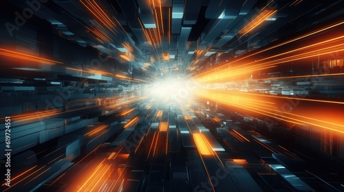 Technology and digital abstract background