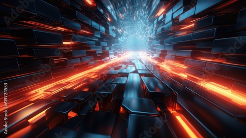 Technology and digital abstract background