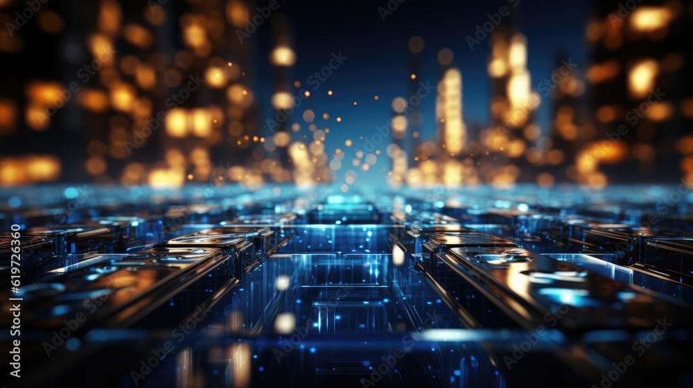 Obraz premium Tecgnology abstract background