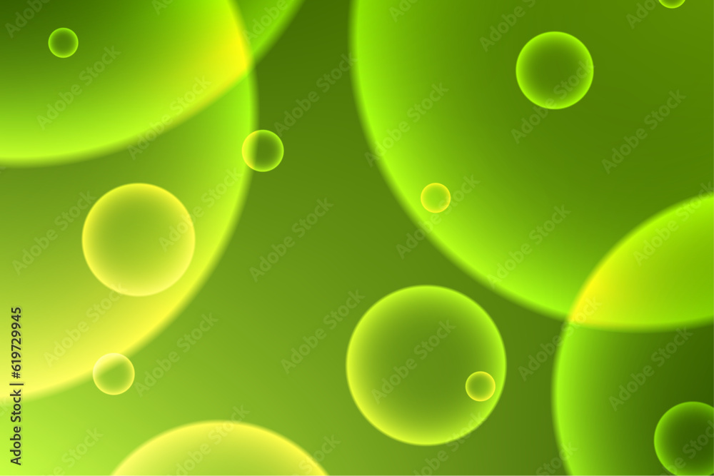Abstract geometric green banner background. Digital technology business 3D presentation abstract background