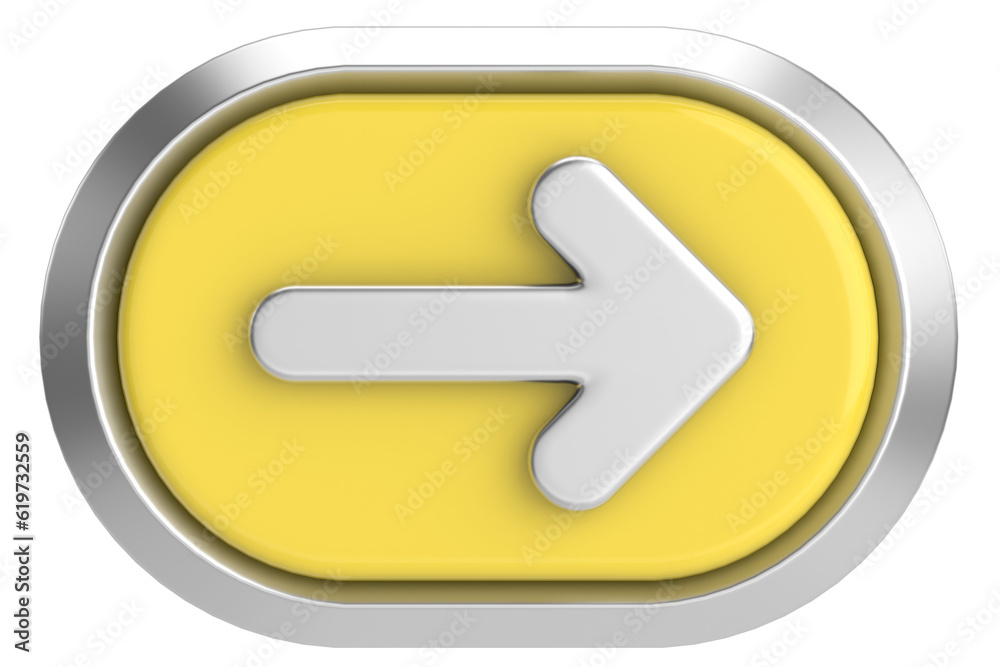 Next button. Continue button. 3D illustration. Next button. Continue button. 3D illustration.