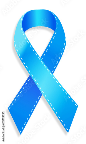 Ribbon symbol of the fight against prostate cancer - PNG and JPG transparent background
