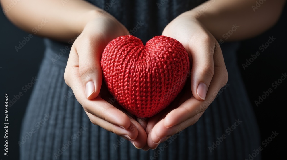 World Heart Day Background. Created Generative Ai