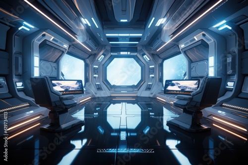 Fototapeta Naklejka Na Ścianę i Meble -  Futuristic interior design