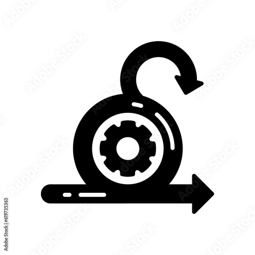 Scrum icon in vector. Illustration
