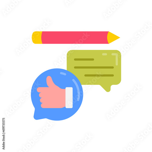 Feedback icon in vector. Illustration