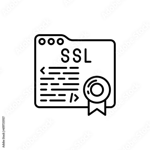 Secure Sockets Layer icon in vector. Illustration
